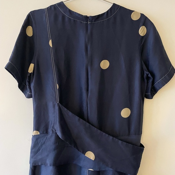 3.1 Phillip Lim Polka Dot Cross Strapped Dress, Sz 4 - Picture 9 of 13